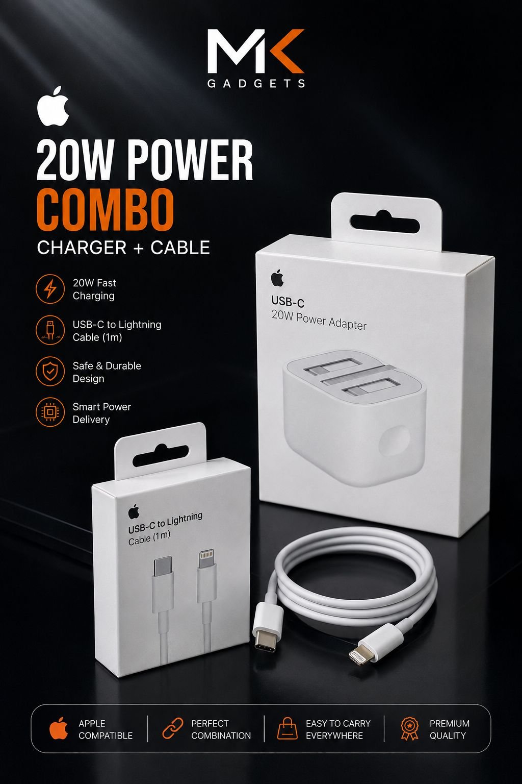 Apple Power Combo 20W