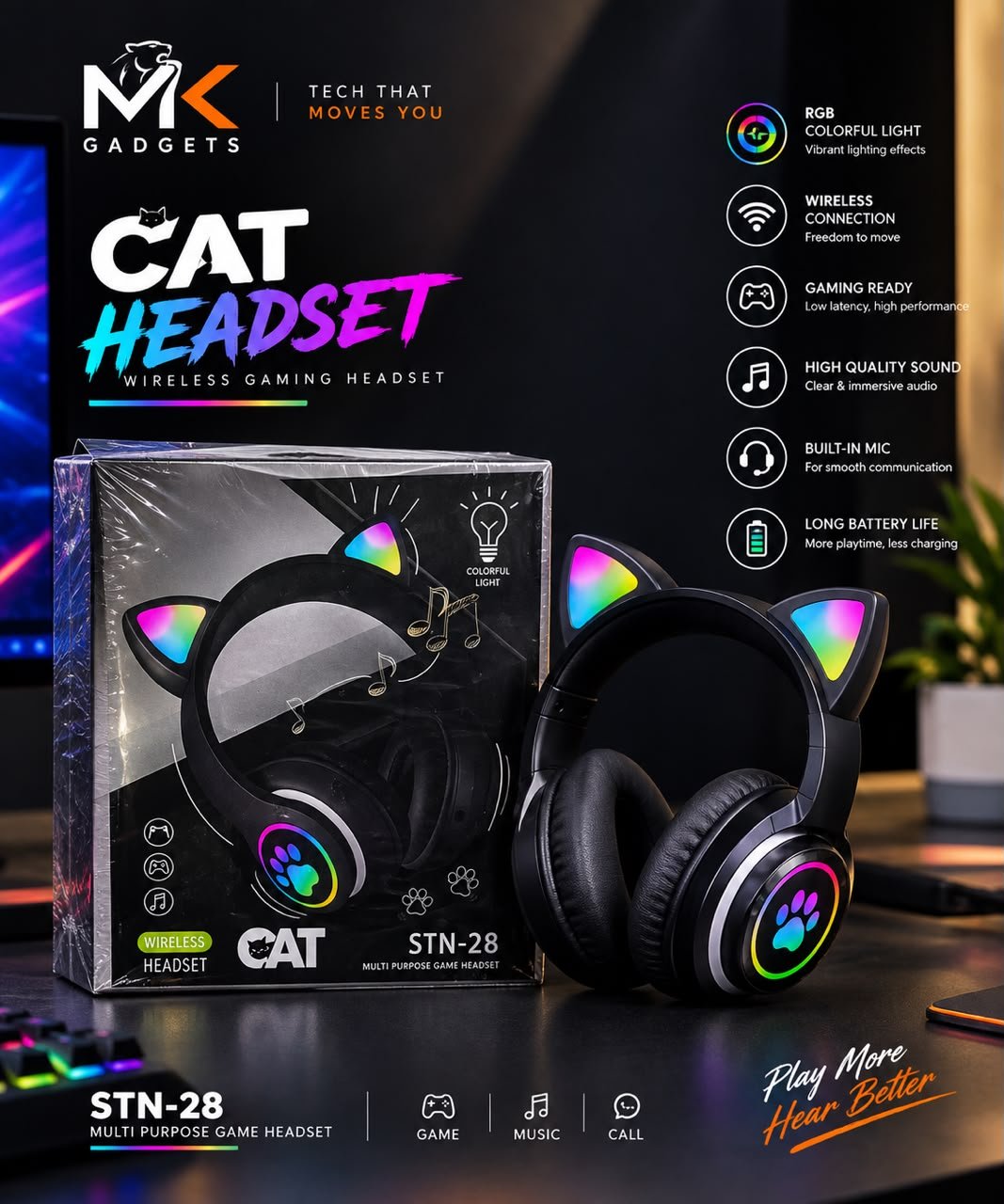 STN-28 Cat Headset